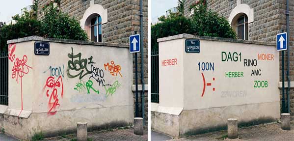 دیوارنویسی های خیابانی
