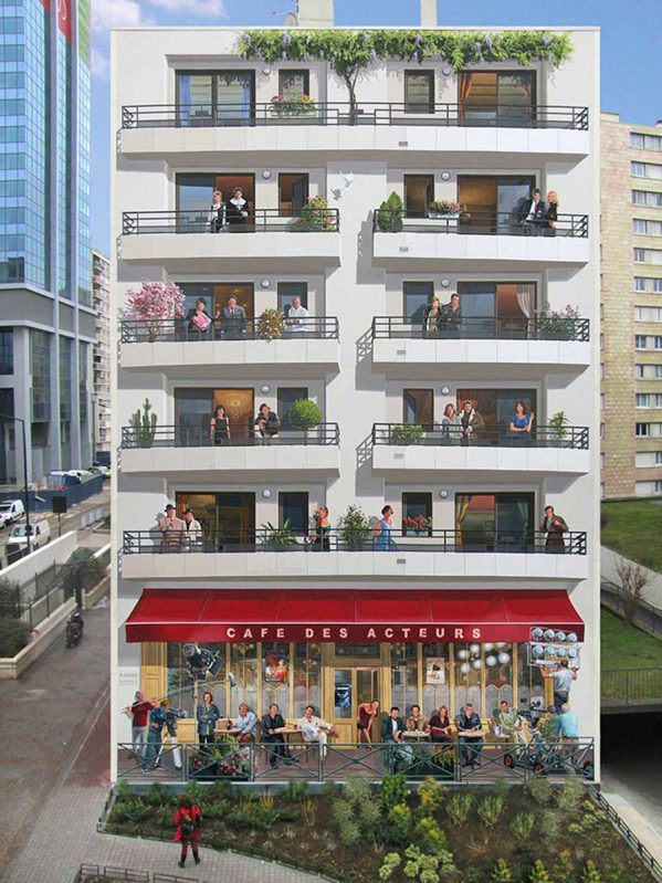 نقاشی سه بعدی روی دیوار های خسته کننده ساختمان ها