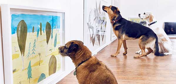نمایشگاه هنری و تفریحی برای سگ‌ها