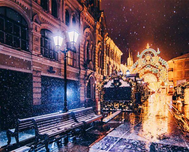 نگاهی به عکس های زمستانه مسکو شهری شاهانه و زیبا